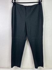 J. Jill Ponte Black Leggings Hem Slit Slim Leg Pull on Women  s Size L