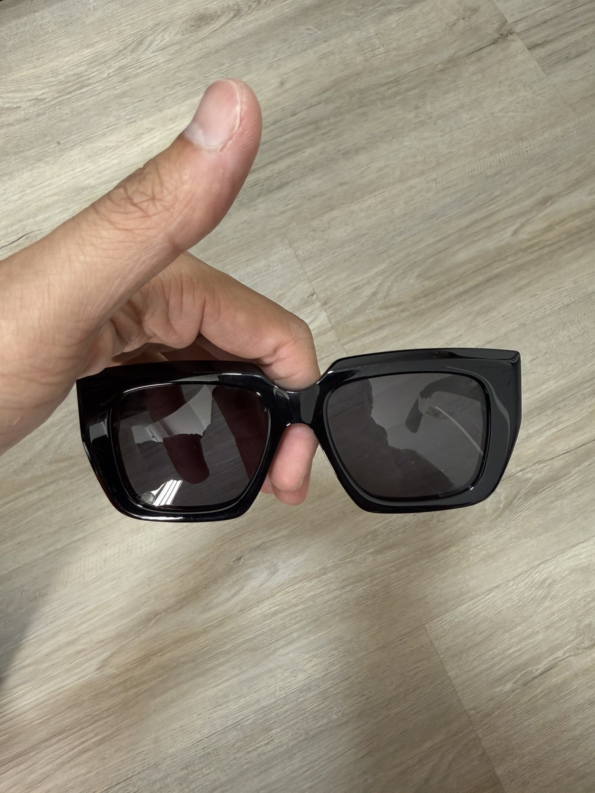 Bottega Veneta BV1030SA 001 Sunglasses Black/Grey Lenses Square Shape