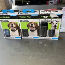 Premier Pet BARK COLLAR with DIGITAL DISPLAY 2 lot for all 3