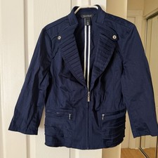White House Black Market Navy Jacket Size 4