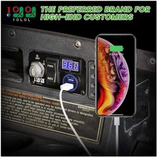 EZGO TXT PDS Golf Cart Console - Fast Charge USB Voltmeter