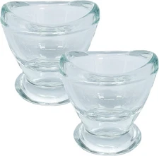 2 Pcs Glass Eye Wash Cups Eye Wash Cleaner for Eye Rinse,Portable Eye Care Tools