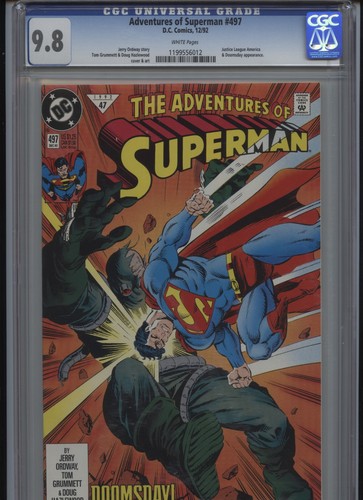 Adventures of Superman #497 (DC Comics December 1992), CGC GRADE 9.8