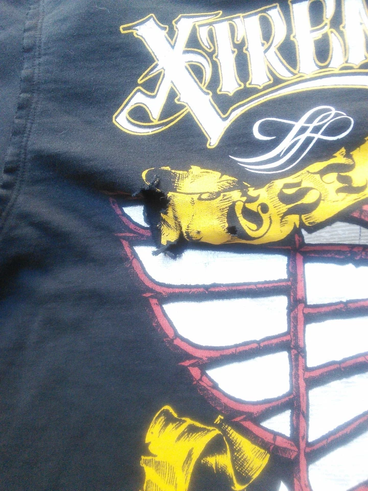 Sudadera con capucha para hombre Xtreme Couture By Affliction Glide 2011 negra cremallera completa talla 2XL Foto 3 de 4