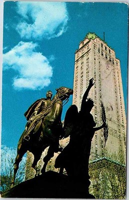 Postcard MONUMENT SCENE New York City New York NY m/01 AK7102
