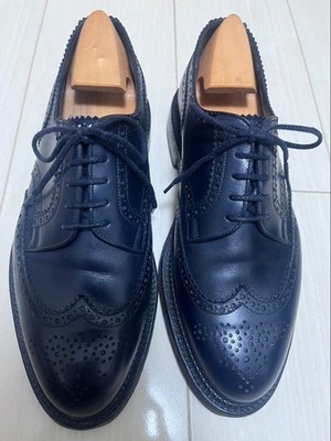 J.M. Weston 588 Dress Shoes Men 6.5E Box Calf Leather Steel Toe Used