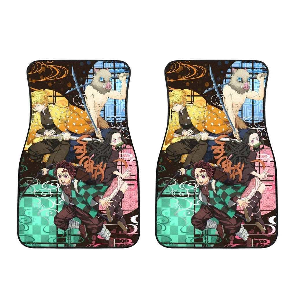 Main Character demon Car Floor Mats – Custom Anime Vehicle Accessories