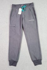 FIGS Zamora 2.0 Jogger Scrub Pants Gray Graphite XXS Petite XXS/P Bottoms LOGO