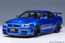 NISSAN SKYLINE GT-R R34 NISMO Z-TUNE RHD BAYSIDE BLUE 1/18 BY AUTOART 77462
