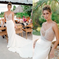 Wtoo by Watters Suzu 11821 Sheer Bodice Spaghetti Straps Wedding Dress, Size 12