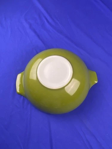 Vintage Pyrex #444 Avocado Green Nesting Mixing Bowl 4 Qt Made in USA