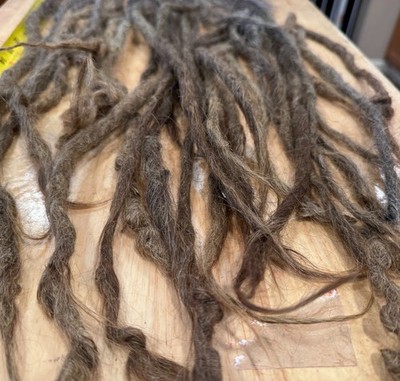 30 Real human hair dreadlocks thin and long