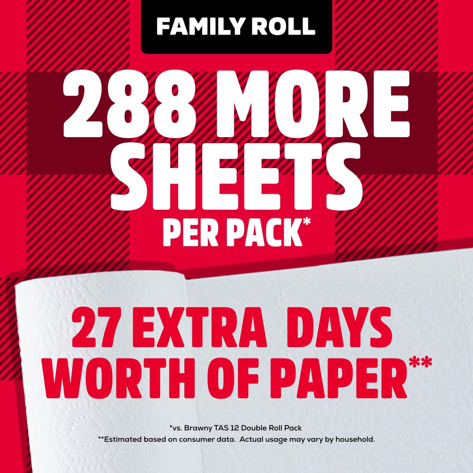 Brawny Tear-A-Square 3-Ply Paper Towels.12 XL Family Rolls = 30 Regular Rolls