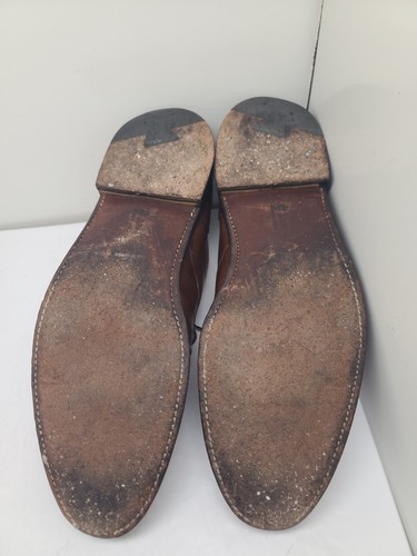 Alden 965 Brown Norwegian Split Toe Shoes Brown Mens Size 13 AA/B Narrow - Picture 10 of 12