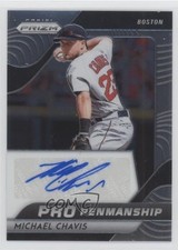 2020 Panini Prizm Pro Penmanship Michael Chavis #PP-MC Auto wm5