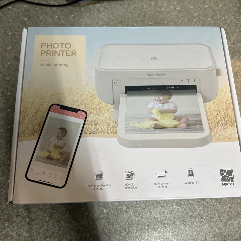 HPRT 4x6 Photo Printer with 18 Sheets & 2 Ribbons, Portable Picture Printer - Image 2 of 4