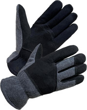 Mens Winter Gloves with Soft Deerskin Suede Leather for Cold Weather ...