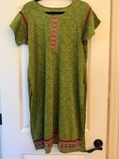 Indian Ethnic Wear Tunic, Kurta/Kurti, Green/Multi XL