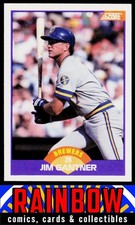 1989 Score #313 Jim Gantner Milwaukee Brewers