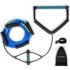 SETYPARY Dyneema No Stretch Wakeboard Rope and Handle, 75FT Floating Wakeboar...