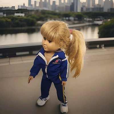 Hillside Academy 18 in. Doll in Track Team Uniform~VTG 1998 by Battat