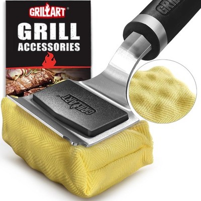 GRILLART Grill Brush Bristle Free Safe Steam Cleaning Tool,Replaceable Head for