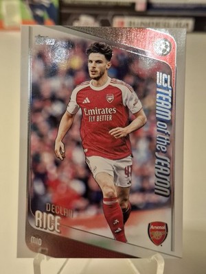 2025-26 Topps UEFA Club Competitions #164 Declan Rice Arsenal Team of the Season