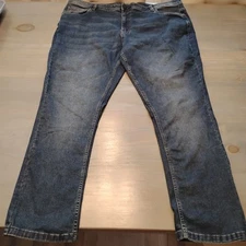 The Perfect Jean NYC Men's 46x32 Skinny Fit Straight Dark Wash Stretch Denim