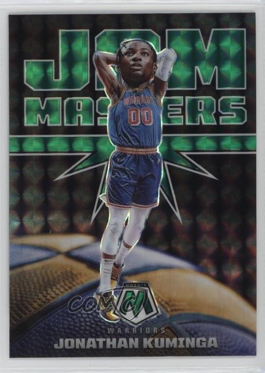 2021 Panini Mosaic Jam Masters Green Prizm Jonathan Kuminga #18 Rookie RC 1kx5