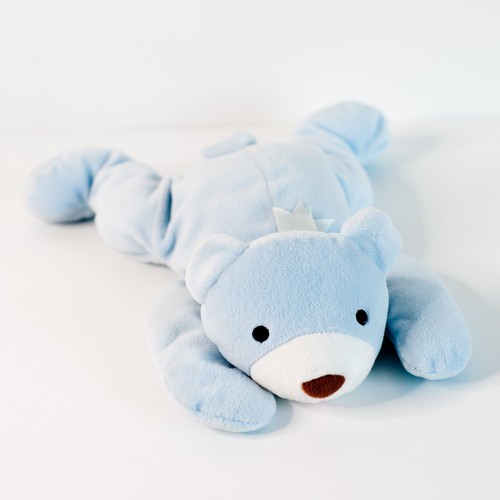 Ty Pillow Pals Huggy Bear Light Blue 1994 13" Plush Floppy Stuffed Animal