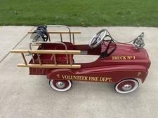 Gearbox Red Pedal Car Volunteer Fire Dept Truck No 1