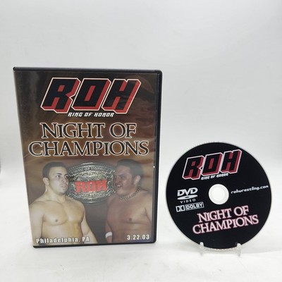 ROH Night Of Champions 2003 DVD Ring Of Honor AEW WWE NXT TNA PWG ECW
