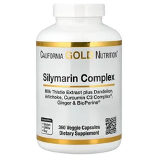 Silymarin Complex with Milk Thistle Extract Plus Dandelion, Artichoke, Ginger,