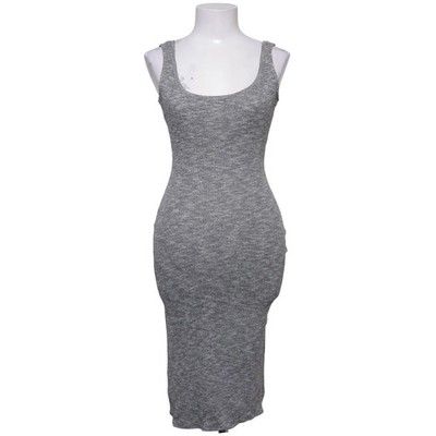 Bershka, Kleid, Größe: XS, Grau, Baumwolle/Viskose, Einfarbig, Feinstrick #QoZ
