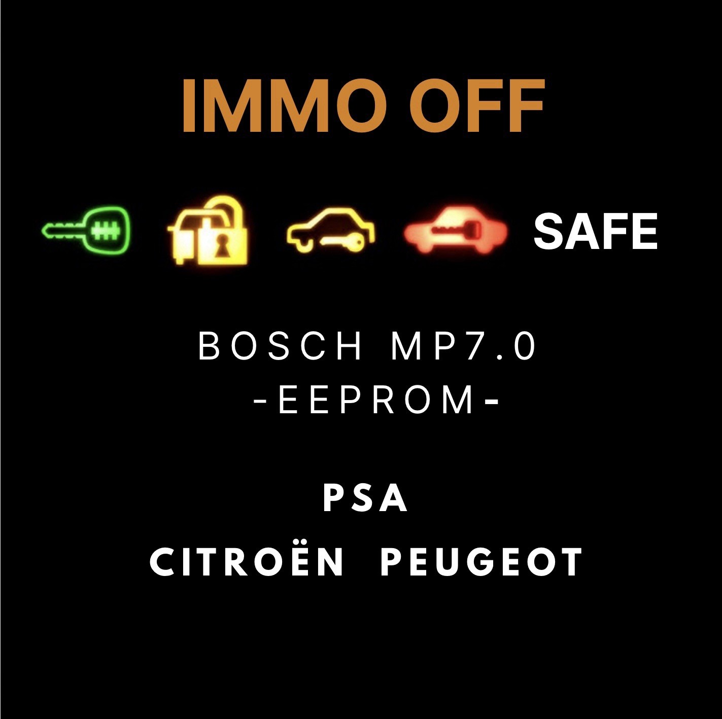 IMMO OFF PSA BOSCH MP7.0 calculateur eeprom pour reprogrammation automobile