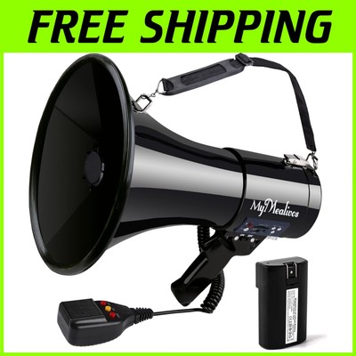 Ergonomic 50W Megaphone with Long-Lasting Battery - Ideal for Outdoor Activities