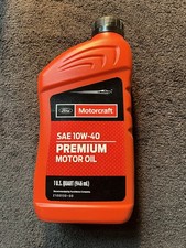 Ford Motorcraft SAE 10W-40 Premium Motor Oil - 5 Quarts 28.00 per gallon
