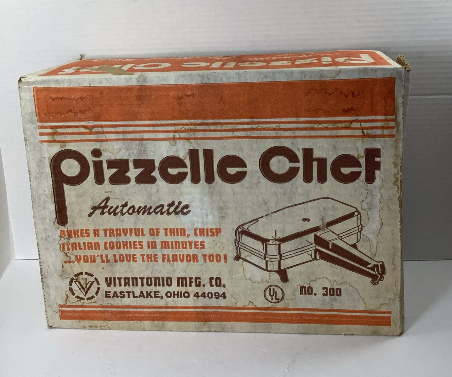 Pizzelle Chef 300 Italian Cookie Baker Press Brand New In Box Brand New In Box