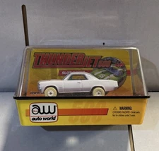 Auto World ThunderJet 500 ’64 Pontiac GTO Slot Car White AW Sealed Release 3