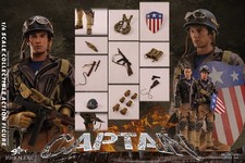 Figura de acción retro original FISH BONETOYS FB-Z013 1/6 WWII Capitán América
