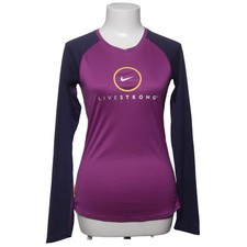 Nike, Trainingsshirt, Größe: S, Lila/Blau, Print, Damen #sVN