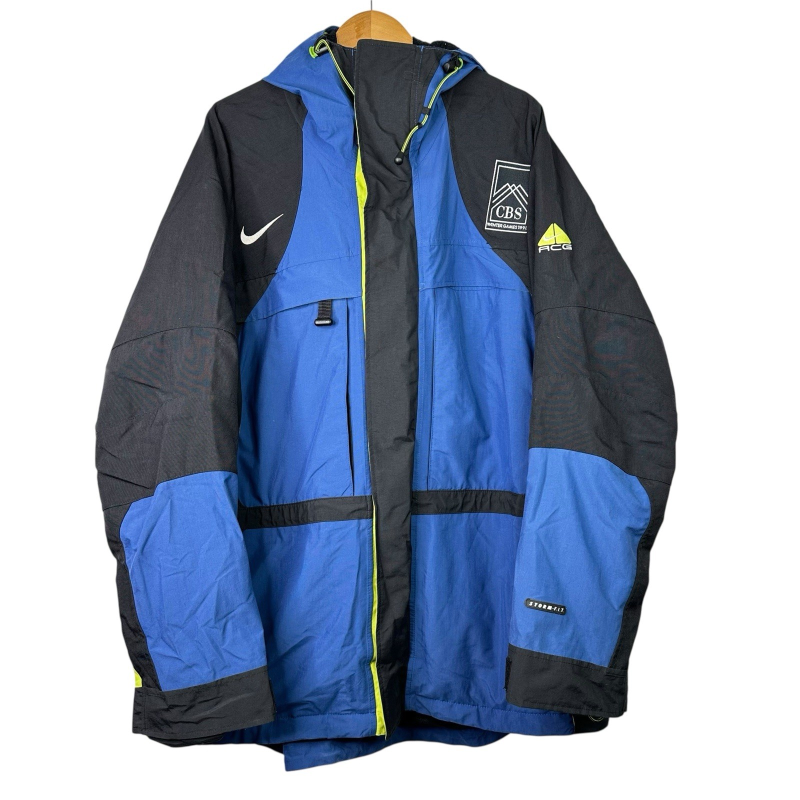SACAI X NIKE NIKE ACG VINTAGE 1998 CBS Giochi Invernali Olimpiadi Blu Storm Fit Giacca Uomo XL