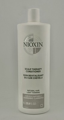 Nioxin System 1 Scalp Therapy Conditioner 33.8 oz 1L Light Thinning New