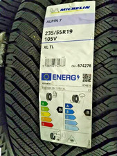 235/55 R19 105V Winterreifen Michelin Alpin 7 7mm DOT 4425 - 4 REIFEN