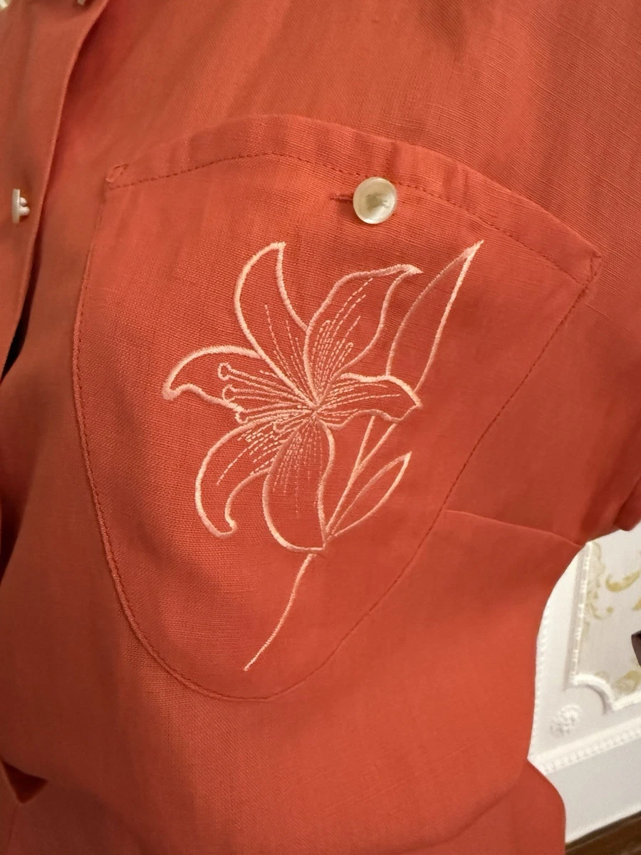 Blusa y falda naranja de verano con peso de Burberrys talla 16 EXCELENTE ESTADO
