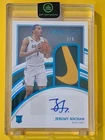 Jeremy Sochan  22-23 Immaculate Aqua Nike Patch Auto 1/3