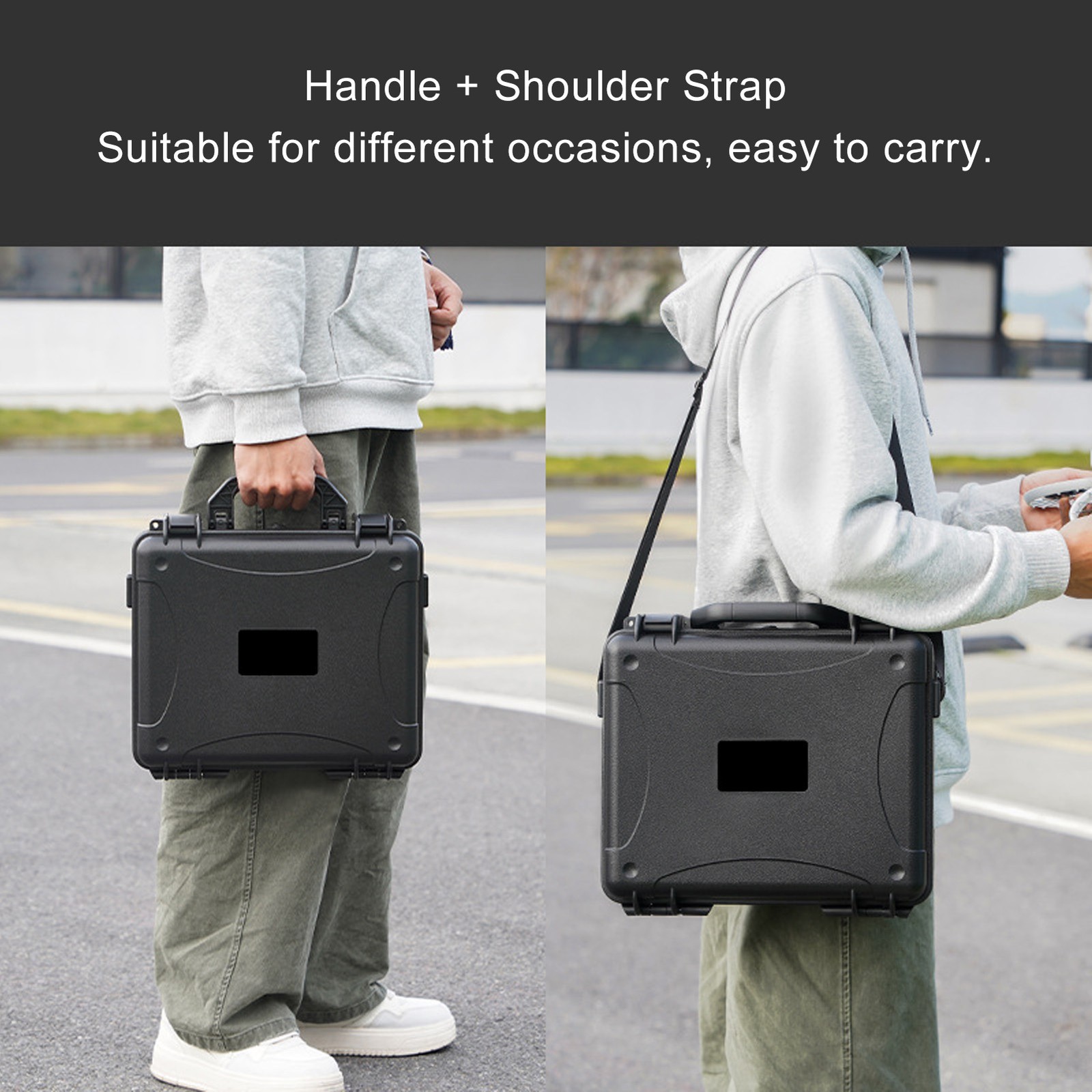 Carrying Case For Flip Drone Battery And Controller Hard Shell Rainproof Storage