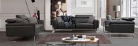 Designer Kunstleder Couchgarnitur 2X Dreisitzer LuxuriöSer Sessel 3Tlg