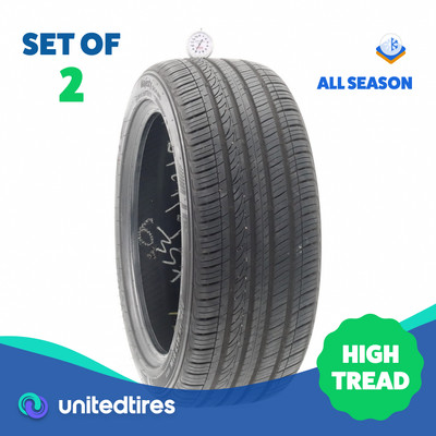 Set of (2) Used 225/45R17 Kumho Majesty Solus KU50 91W - 8/32