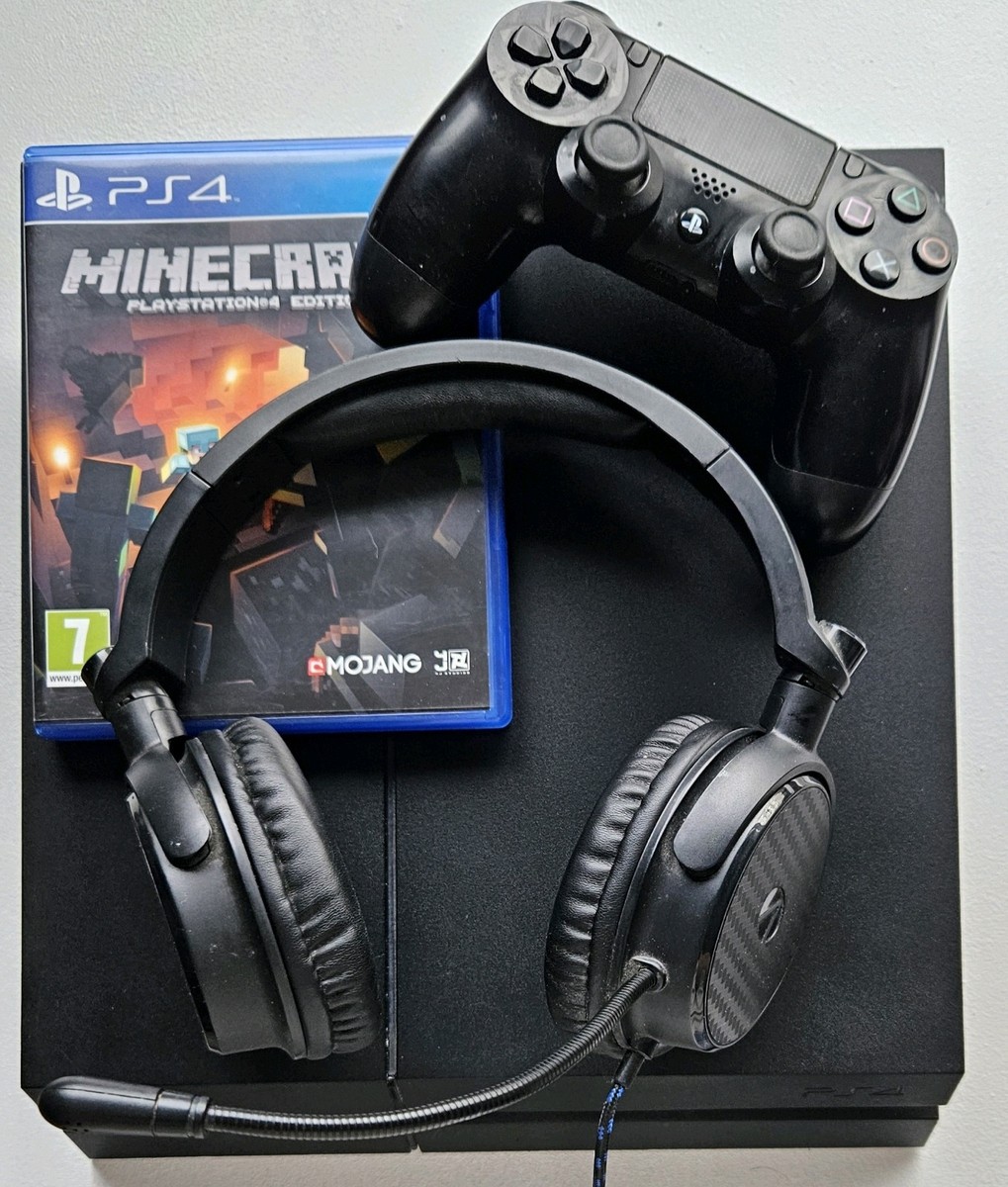 Sony PlayStation Console: contoler, power cord, headset and